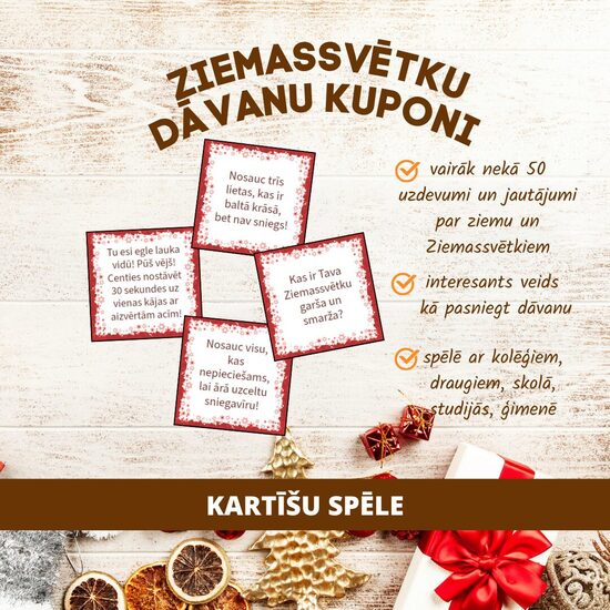 SPĒLE "ZIEMASSVĒTKU DĀVANU KUPONI"